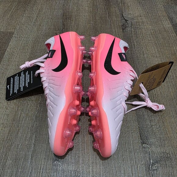 Women’s Pink Foam AG Soccer Cleats – Size 6 US – Tiempo Legend 10 Academy Style - Picture 5 of 8